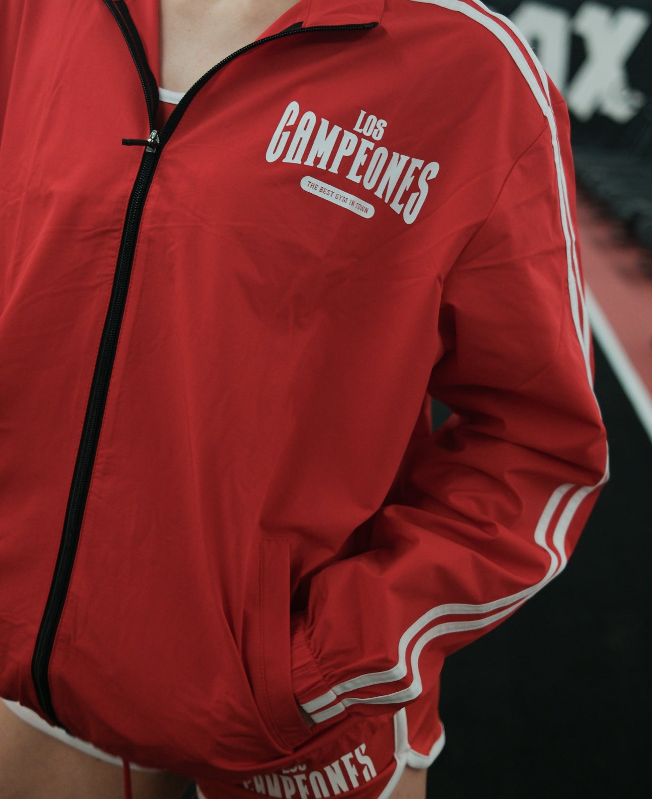 Champion Track Jacket – Los Campeones Gym Austin